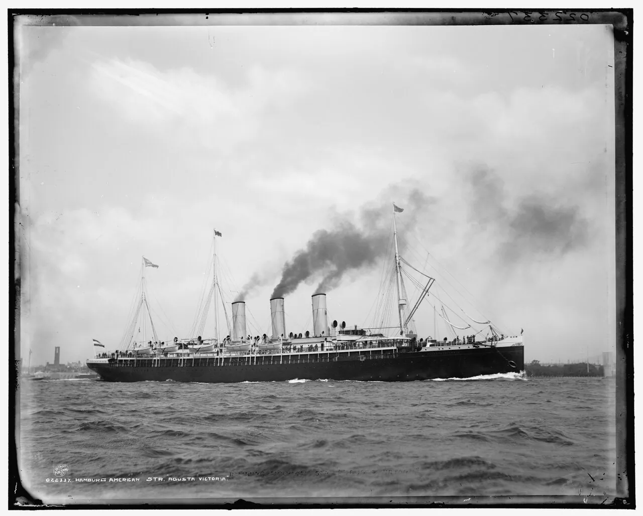 SS Augusta Victoria HAPAG departed in July 1889 from Southampton
