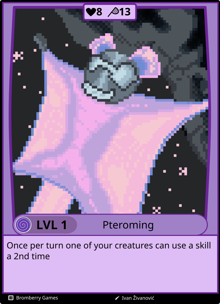 The Pteroming card